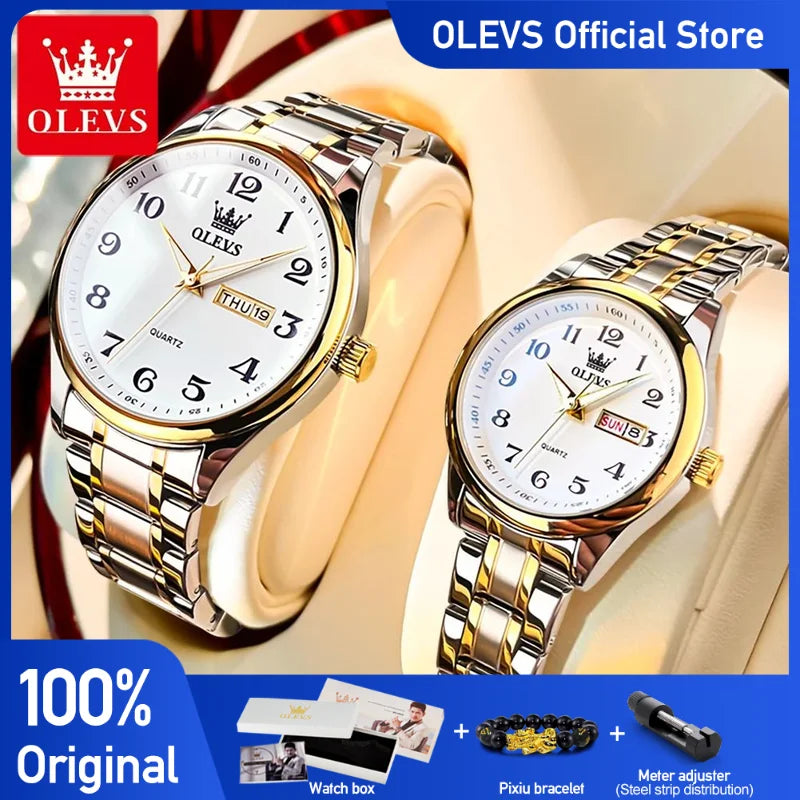 OLEVS 5567 Couple Watches