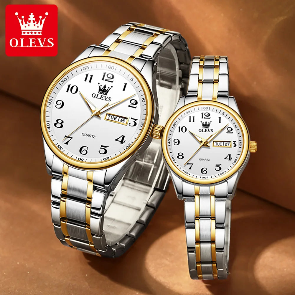 OLEVS 5567 Couple Watches