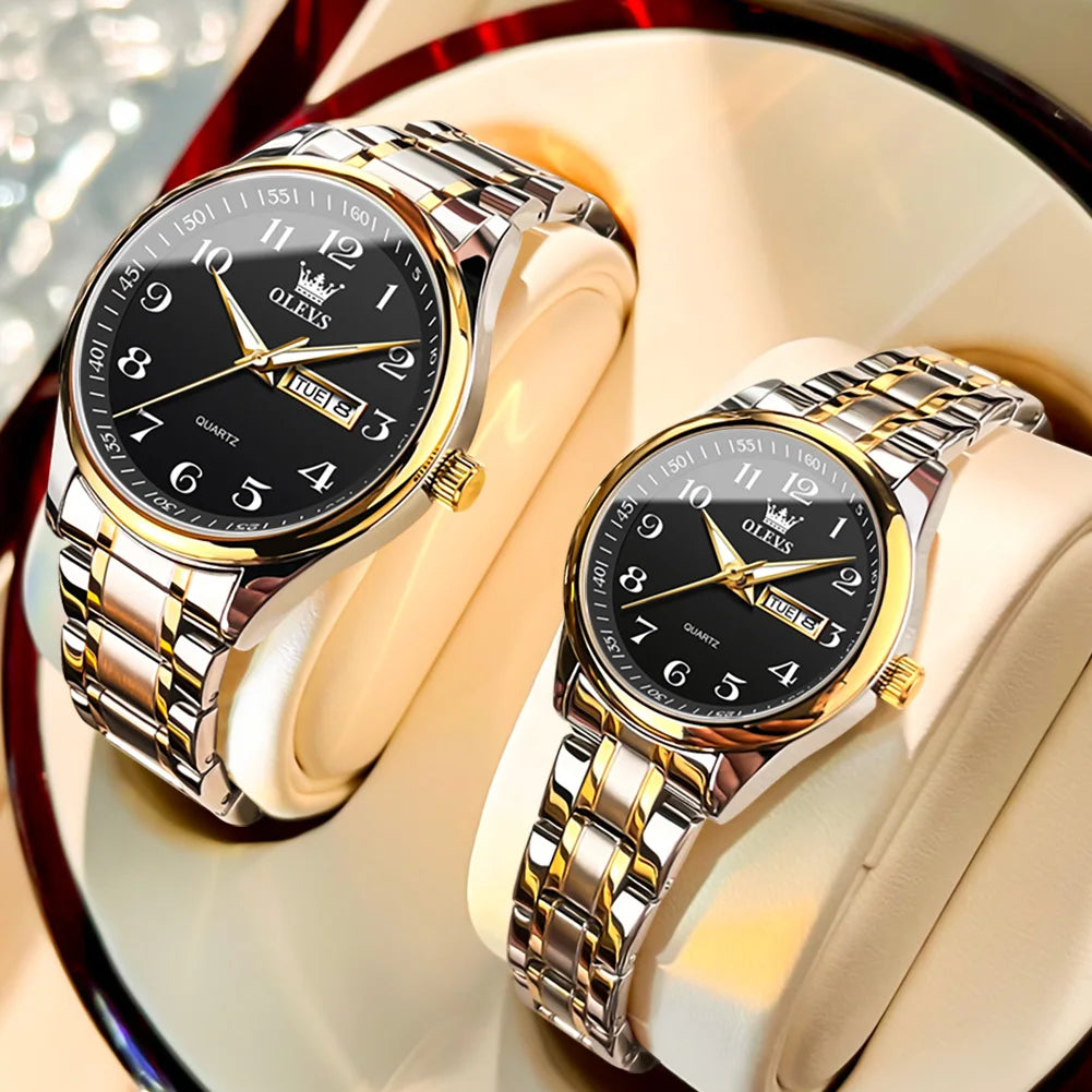 OLEVS 5567 Couple Watches
