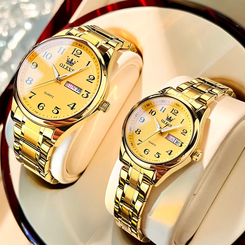 OLEVS 5567 Couple Watches