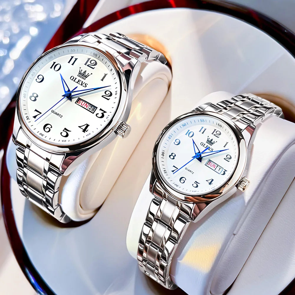 OLEVS 5567 Couple Watches