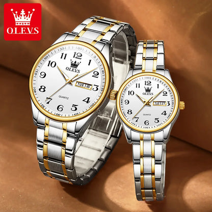 OLEVS 5567 Couple Watches