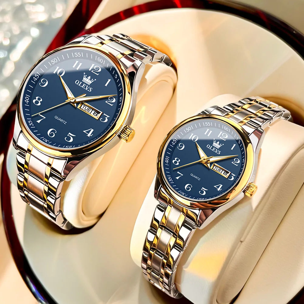 OLEVS 5567 Couple Watches