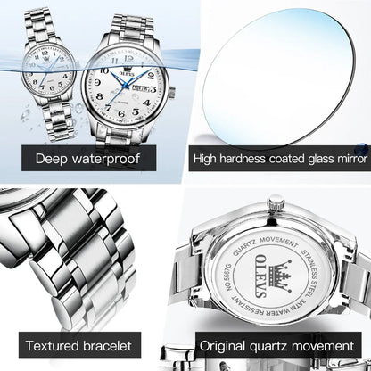 OLEVS 5567 Couple Watches