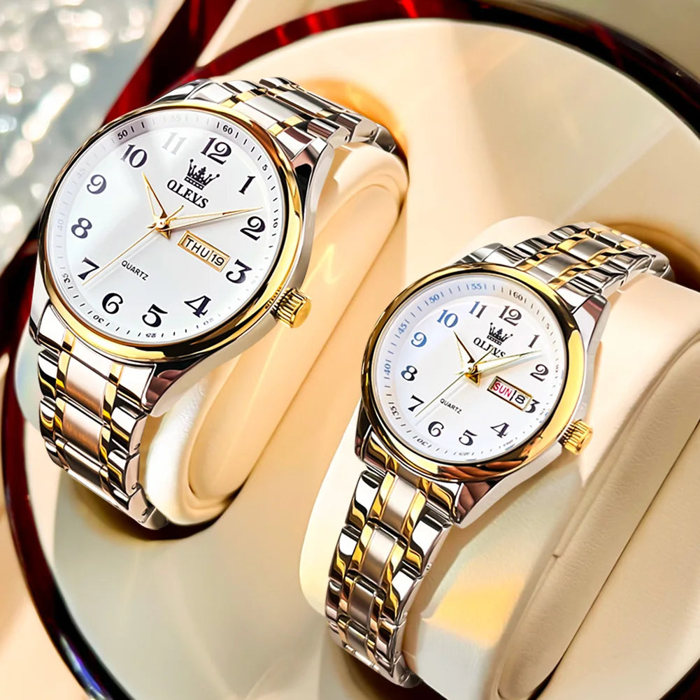 OLEVS 5567 Couple Watches